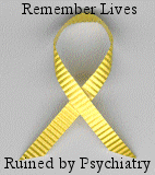 Yellow ribbon for psychiatric victims