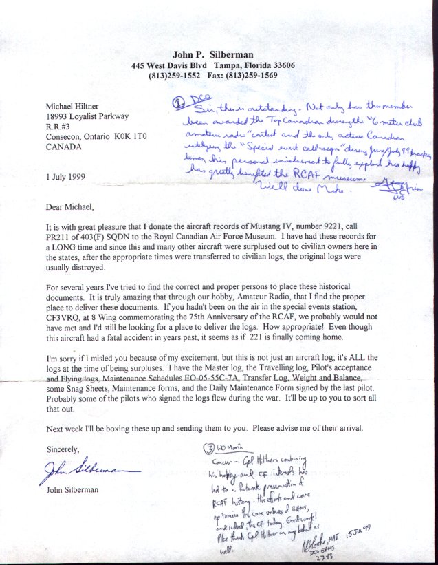 KB4CRT's Letter to CF3VRQ