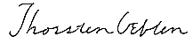 Signature of Thorstein Veblen