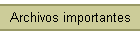Archivos importantes