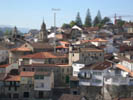 vista aerea do museo etnoloxico dende a torre da igrexa de san francisco de ribadavia