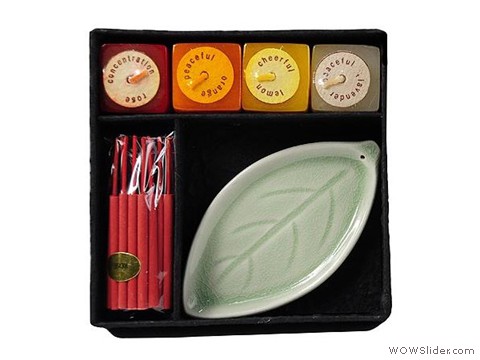 Set de Velas e Incienso