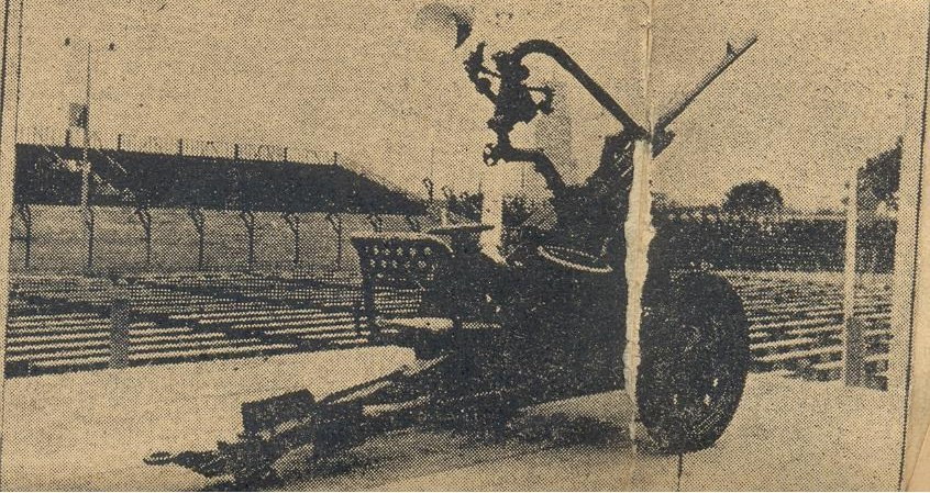 Ca�on Breda en el antiguo Estadio Nacional de Lima