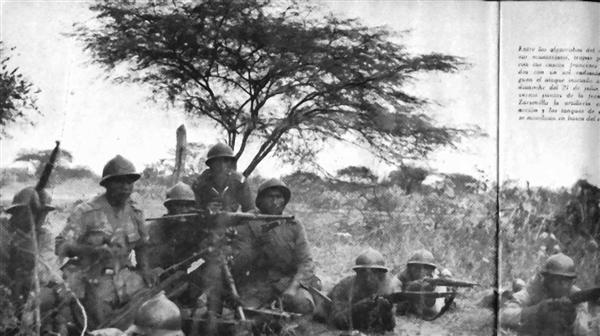 Soldados Peruanos de Infantera del Puesto de El Algarrobo, Julio 1941