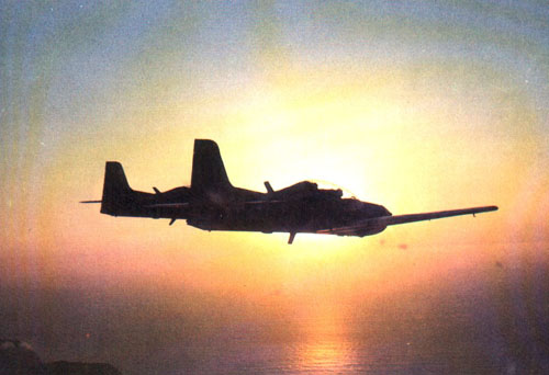 Aviones tucano peruanos de retorno a su base.