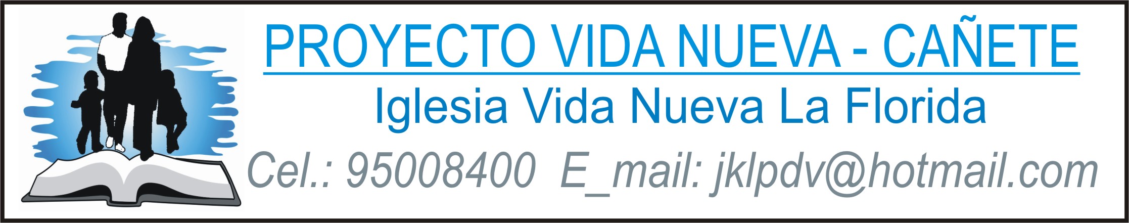 Agradecemos a La Iglesia Vida Nueva La Molina por todo su apoyo al ministerio PROYECTO VIDA NUEVA