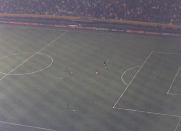 Sesion de calentamiento de la seleccion