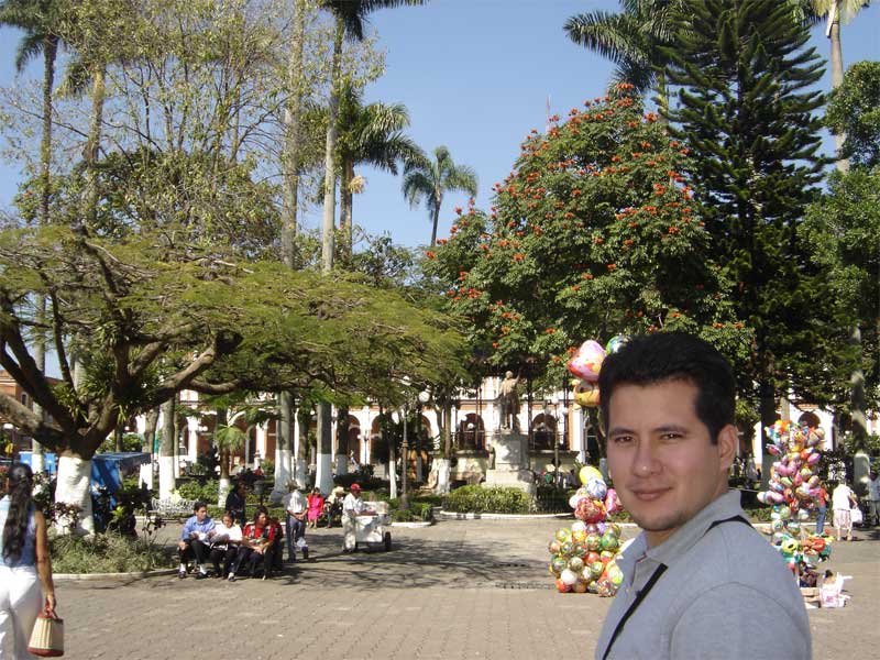 Gerardo in the Zocalo of Cordoba