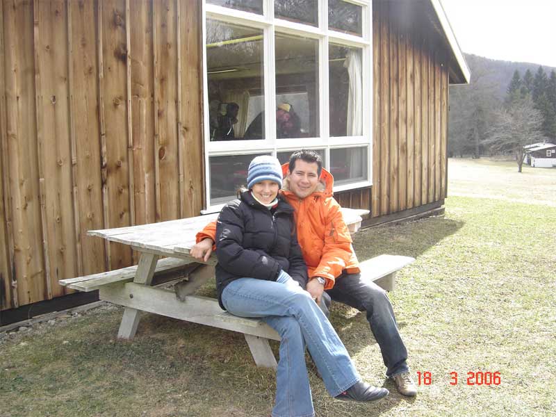 Ana and Gerardo in the Maple Festival