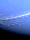 Streaks of clouds on Neptune