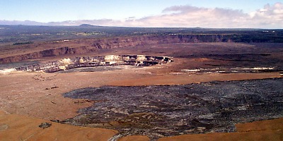 [ Kilauea's summit caldera and Halema`uma`u crater]
