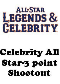 poster Celebrity VS  All Star-3 point Shootout