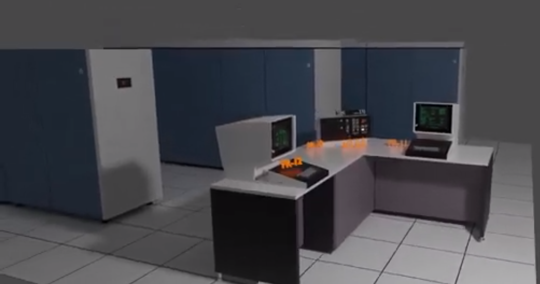 IBM System/370 3033 Mainframe Processor Complex - 3D Model Flyby