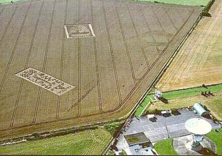 C�rculos ingleses pr�ximos ao observat�rio de Chilbolton/Inglaterra