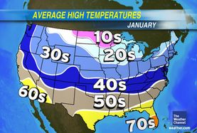 Normal conditions in January, the coldest month, include highs in the 70s in south Florida, 60s in north Florida and southern Georgia, westward to Texas, and 50s in northern and central Georgia up to about Charlotte, westward to around Memphis. The 46 degree high temperature in Savannah was clearly abnormal for any time of year.