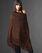 Brown Metallic Poncho