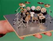 Exact miniature drum set replicas!