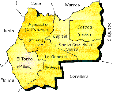 Mapa de la provincia Andrs Ibaez