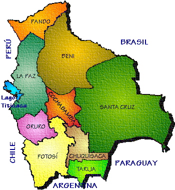 Mapa de Bolivia