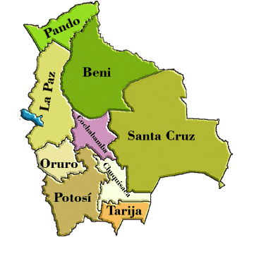 Mapa de Bolivia