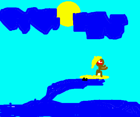 Christiano, surfista!