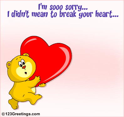 Didn't Mean To..., Sorry Greeting Cards