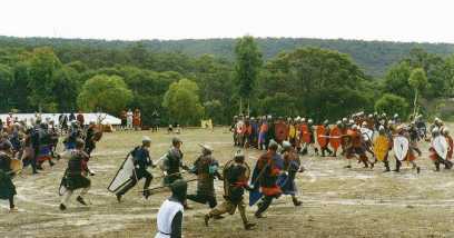Melee at the 1997 Australasian Medieval Conference, Sokil, Victoria.