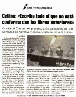 CLUB DE PRENSA DE LA NUEVA ESPAÑA VOCES DEL CHAMAMÉ Oviedo-Mayo 2003