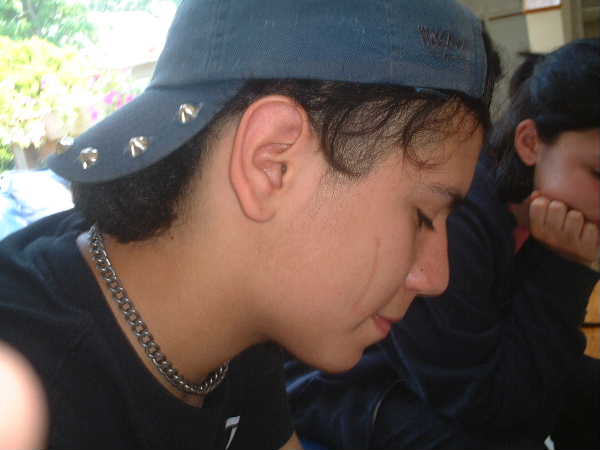 sometime in may with my hat ... i cant find it now . oh yeh my scar too