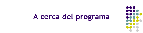 A cerca del programa