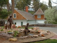 Belles sculptures � la pisciculture de Spearfish