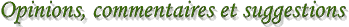 opinions