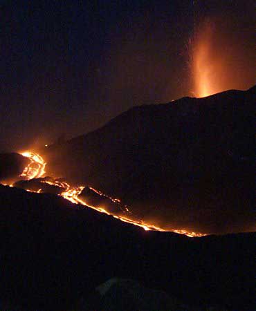 Vulc�o Etna - 26 de Julho de 2001 