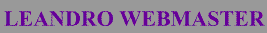 LEANDRO WEBMASTER 