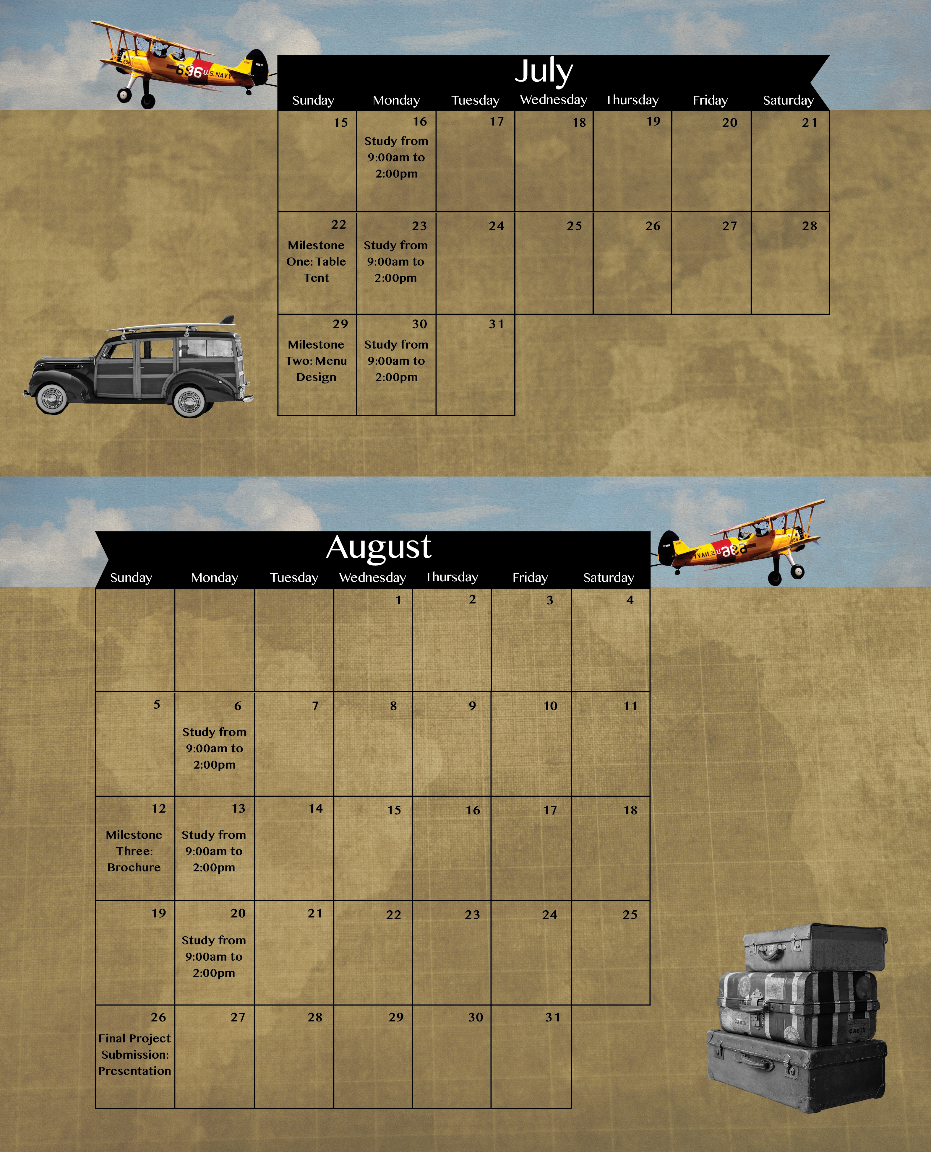 calendar layout