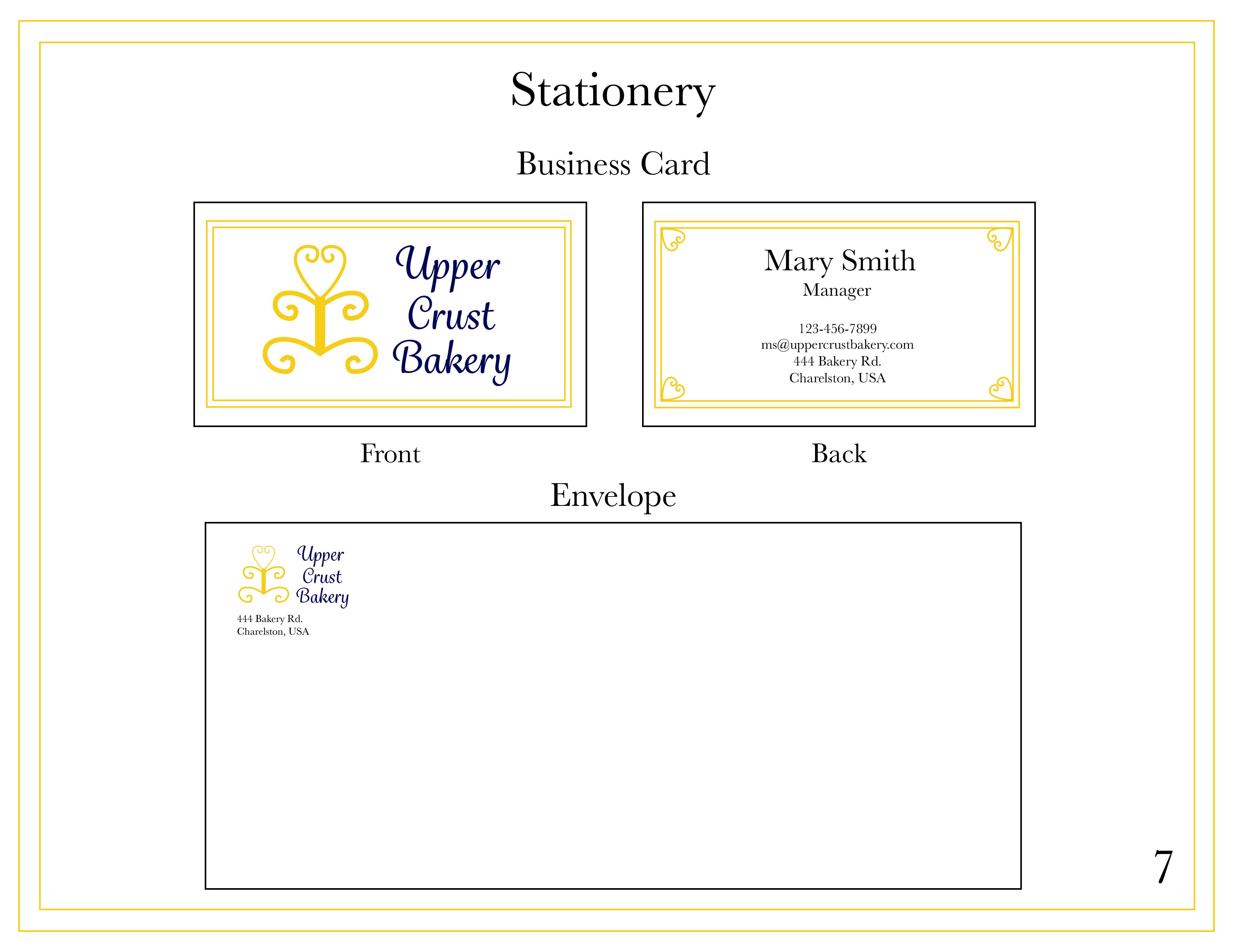 buisness card and envelope design