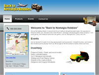 Back to Nostalgia Hobbies site design thumbnail