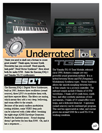 Synth Newsletter Page 2 : Underrated Tools