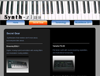 Synth-Zine site design thumbnail