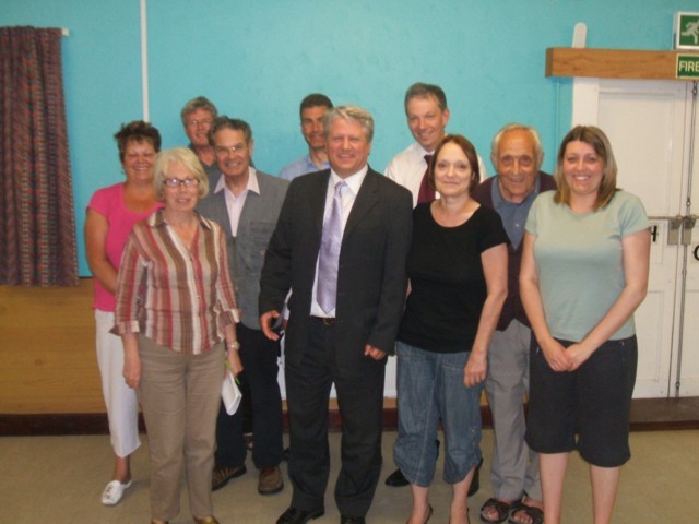 with supporters 2 Aug 07