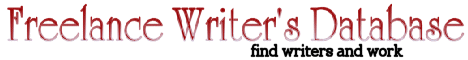 Freelance Writer's Database