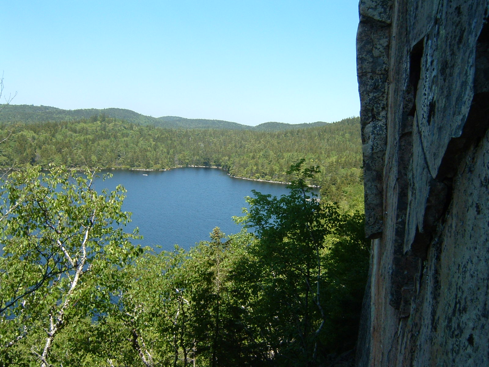 The view from Paces Lake