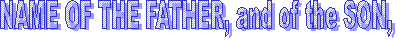 IN THE NAME OF
