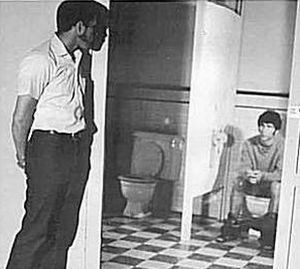 Military Men Using Communal Toilets Military Men Using Communal Toilets