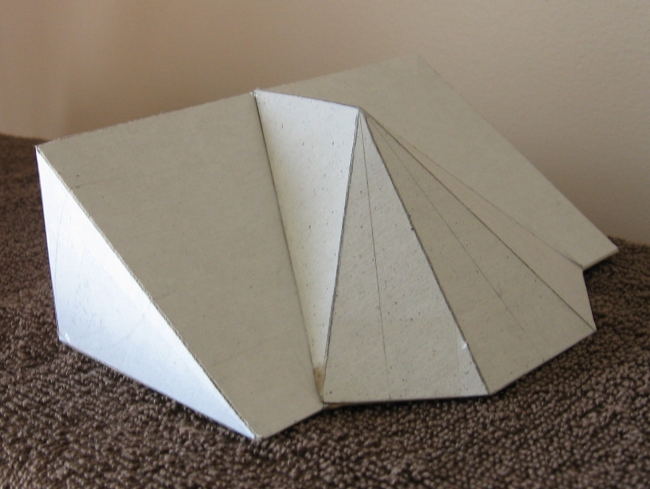 Irregular Bay Roof with Equal Overhangs ... 3D Model, Oblique View