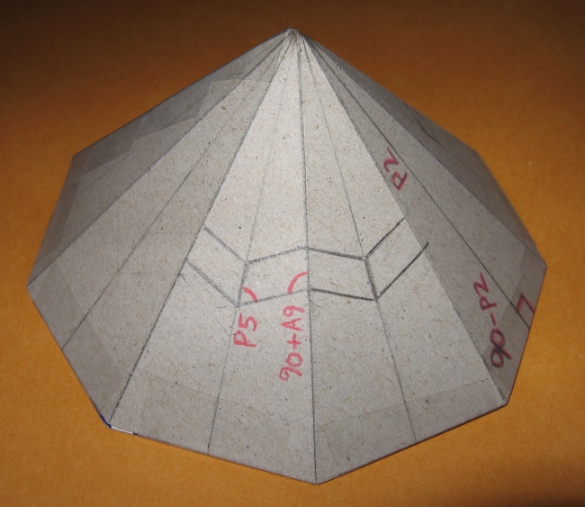Model of Nonagonal Footprint Pyramid