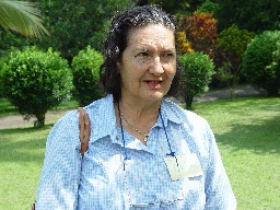 Hilda Buitrago Barrera el d&iacute;a de la reuni&oacute;n familiar, por Wilches,  La Vega (Cundinamarca-Colombia). 2004-10-04