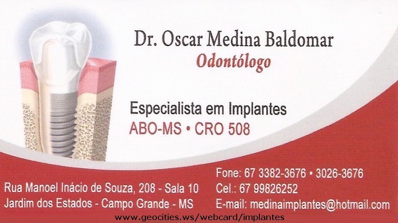 ::..  Dr. Oscar Medina Baldomar  ..::