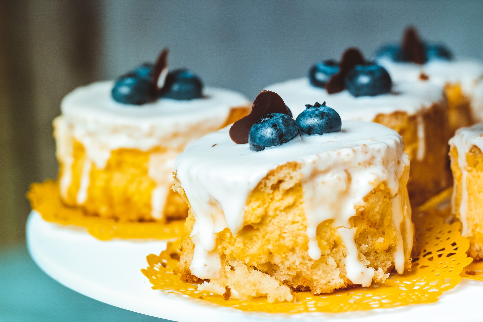 Blueberry Glazed Lemon Cake