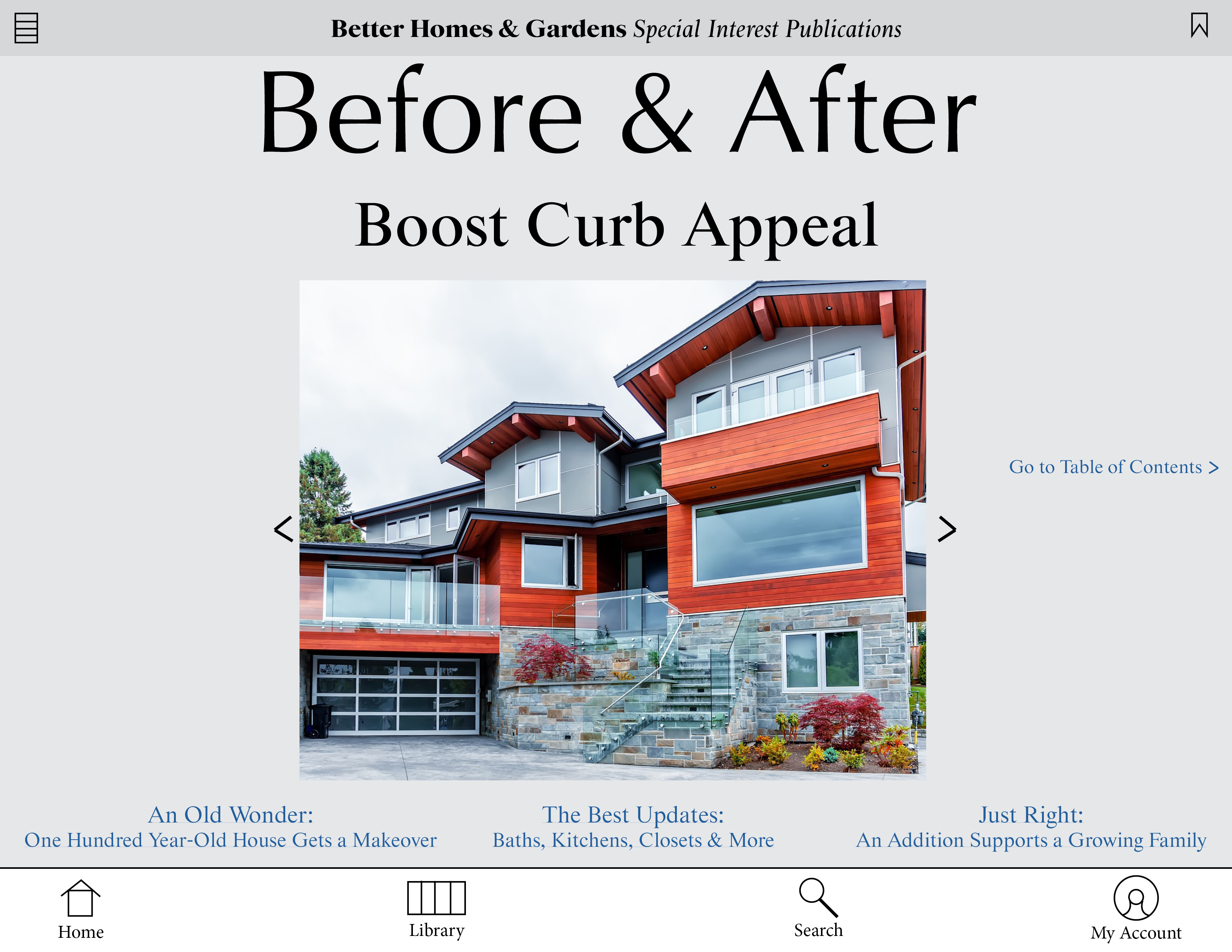 magazine cover with a house on the front